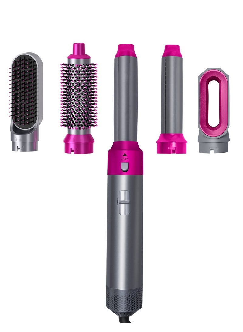 5 In 1 Hair Dryer Brush Hot Comb Set - Suitable for Women Hair Types