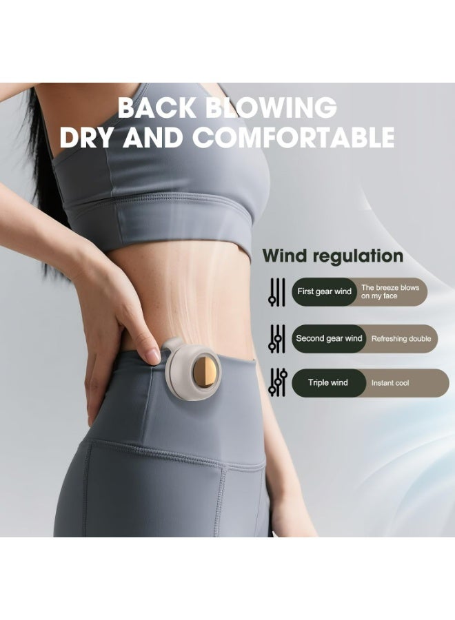 360° Rotatable & Adjustable 3-Speed Suspended Waist Fans - Suitable for Outdoor & Office
