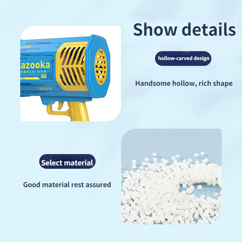 Handheld Automatic Bubble Machine with LED Lights