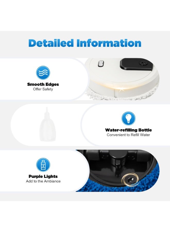 Smart Sweeping and Mop Robot Vacuum Cleaner - Dry and Wet Mopping