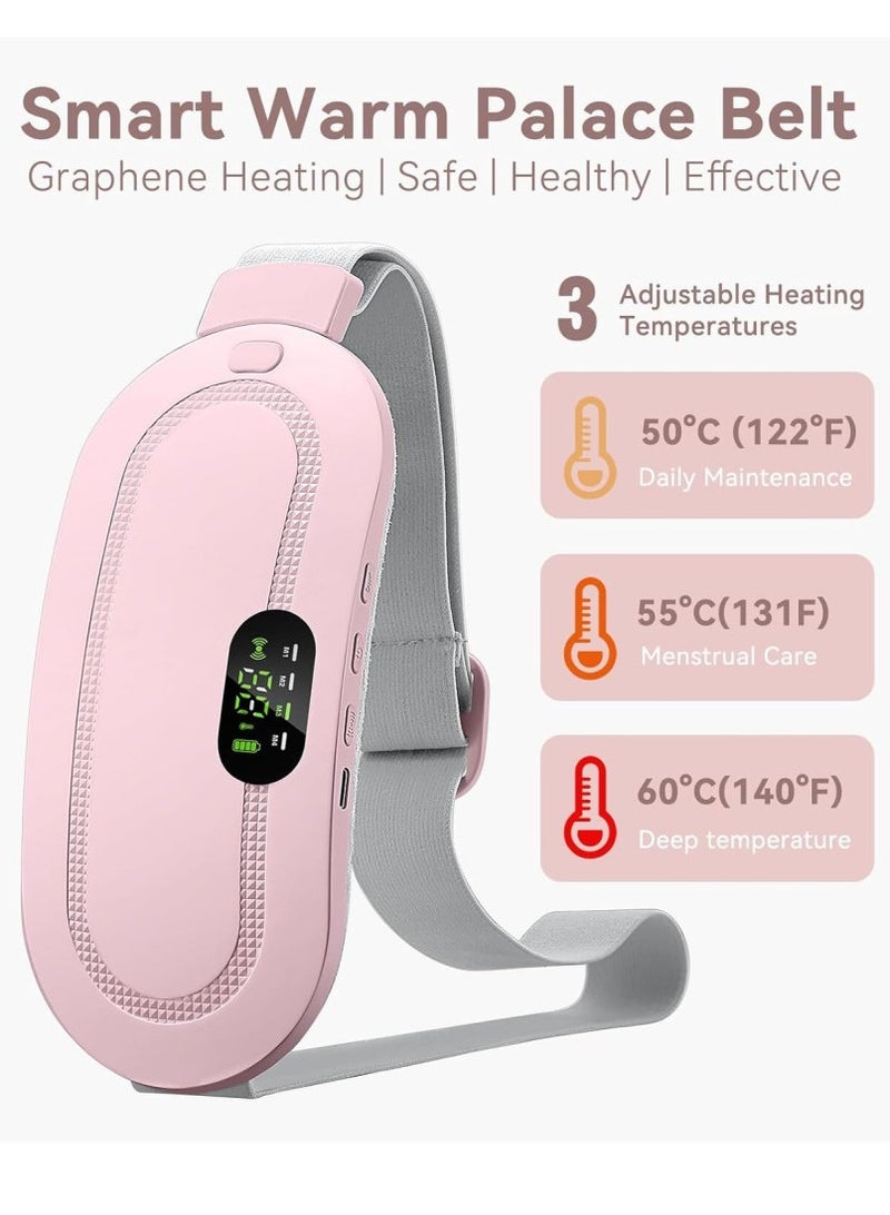 Electric Period Cramp Massager - Vibrating Heating Belt