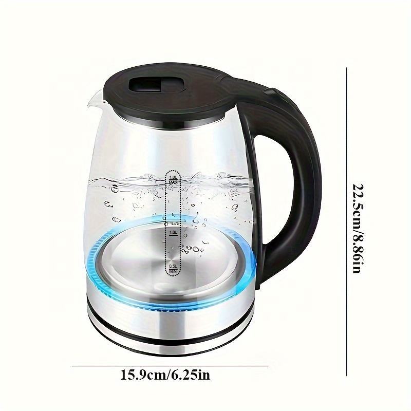 2.0L Glass Electric Kettle with Stainless Steel Base
