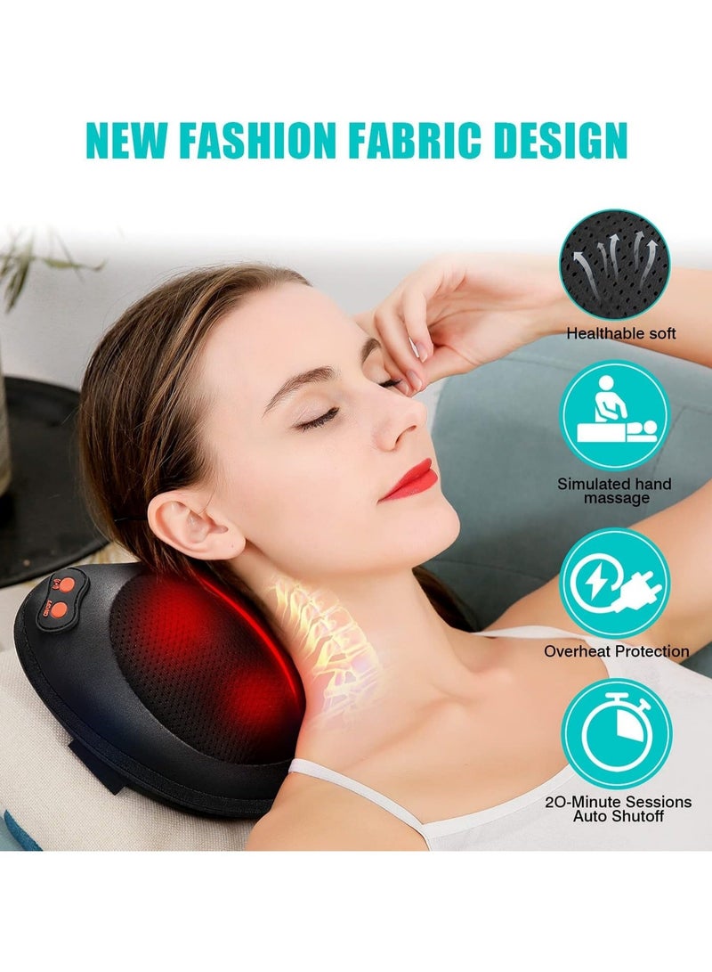 Electric Neck Massage Pillow For Neck , Shoulder , Back & Legs - Muscle Pain Relief