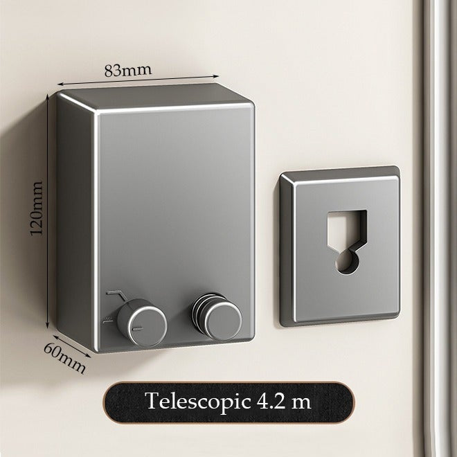 Retractable Clothesline for Indoor-Stainless steel Invisible Wall Hanging Rope