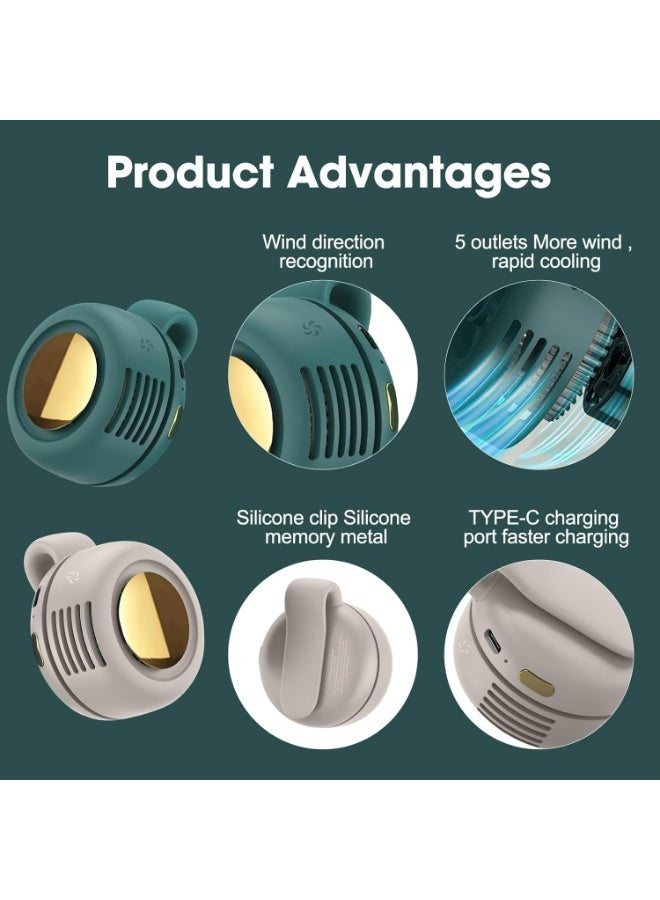 360° Rotatable & Adjustable 3-Speed Suspended Waist Fans - Suitable for Outdoor & Office