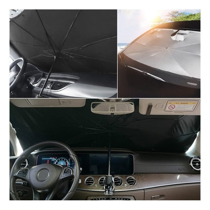 Foldable Windshield Shade for Car - Front Window Blocks UV Rays , Heat &  Keep Cool
