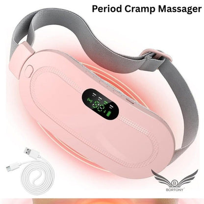 Electric Period Cramp Massager - Vibrating Heating Belt