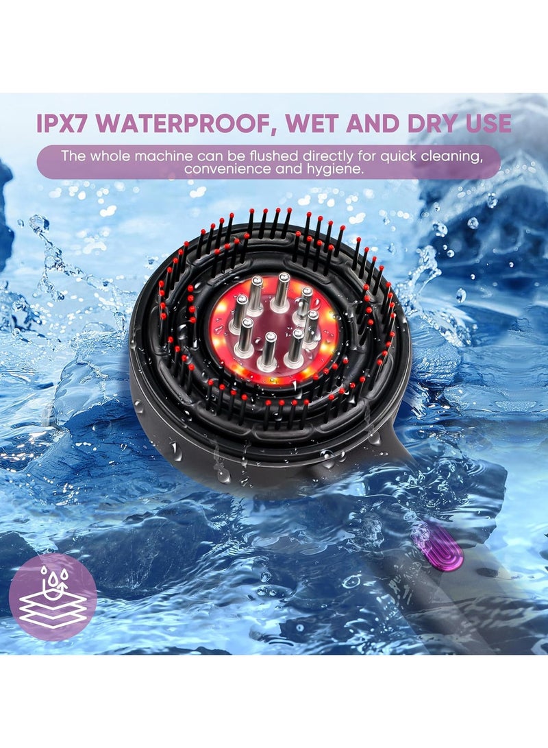 Hair Brush Scalp Oil Applicator-Rechargeable Vibration Massage