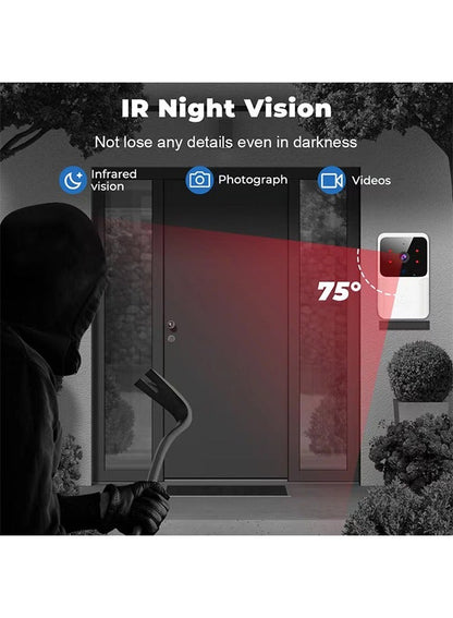 Home Smart Security Doorbell Two-Way Calls Camera - Easy Installation APP Control