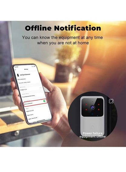 Home Smart Security Doorbell Two-Way Calls Camera - Easy Installation APP Control