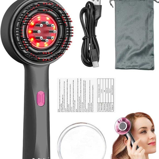 Hair Brush Scalp Oil Applicator-Rechargeable Vibration Massage