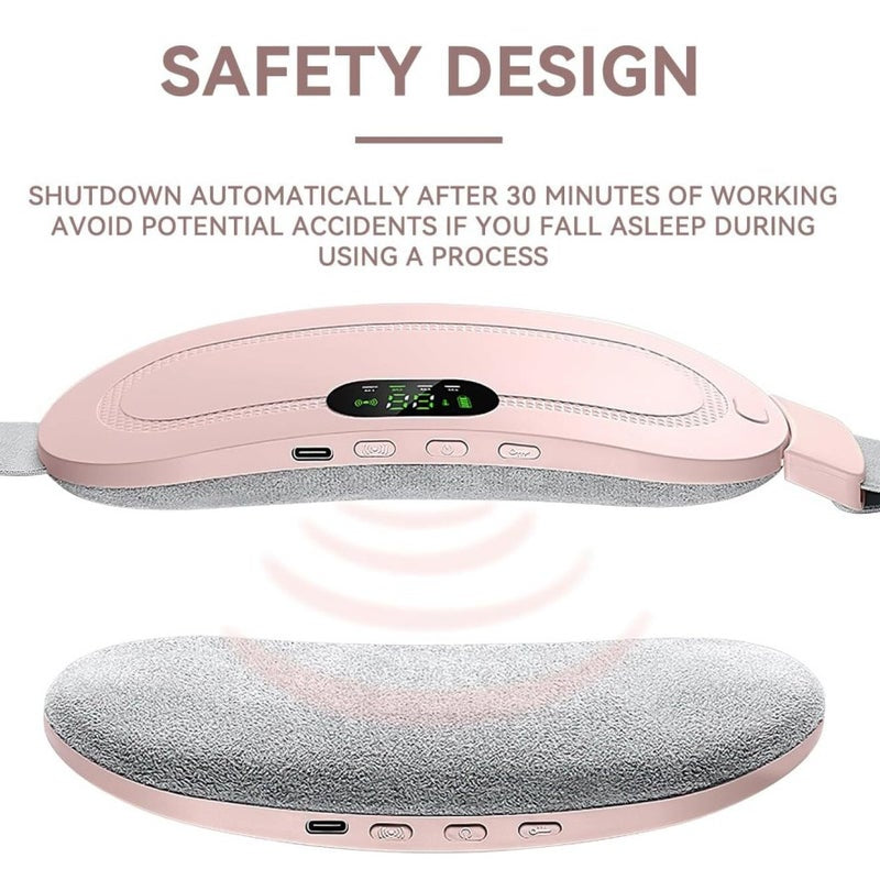 Electric Period Cramp Massager - Vibrating Heating Belt