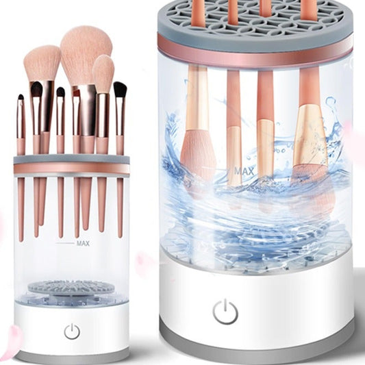 Automatic Cosmetic Brush Cleaner for All Size Makeup Brushes Set