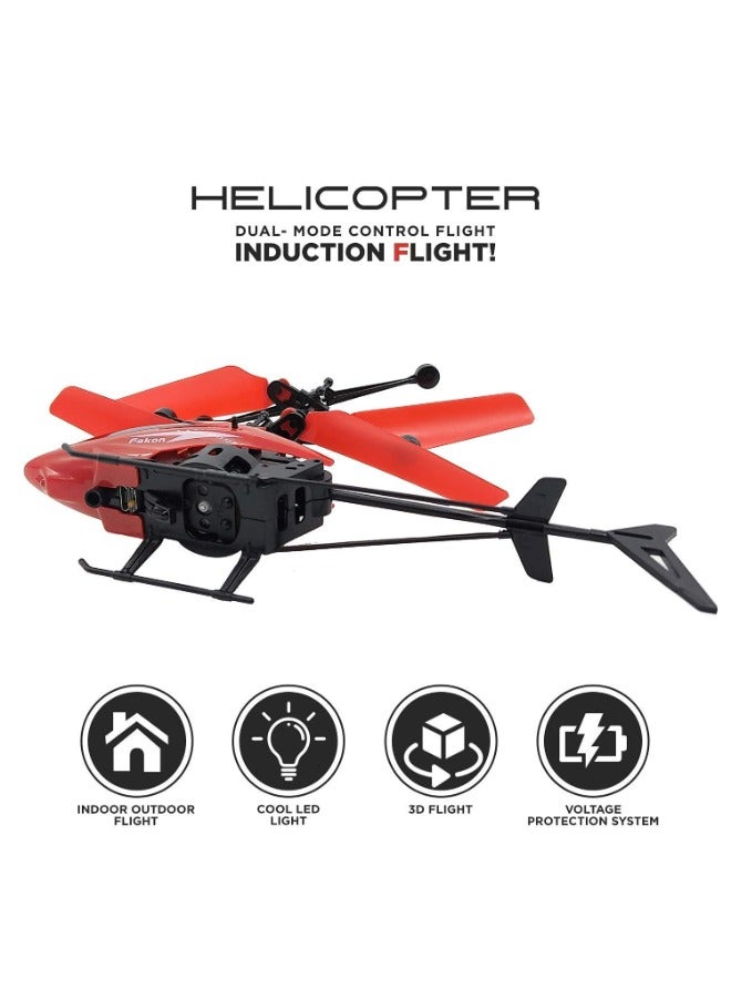 Remote Control & Rechargeable Flying Helicopter with Sensor (Indoor & Outdoor)