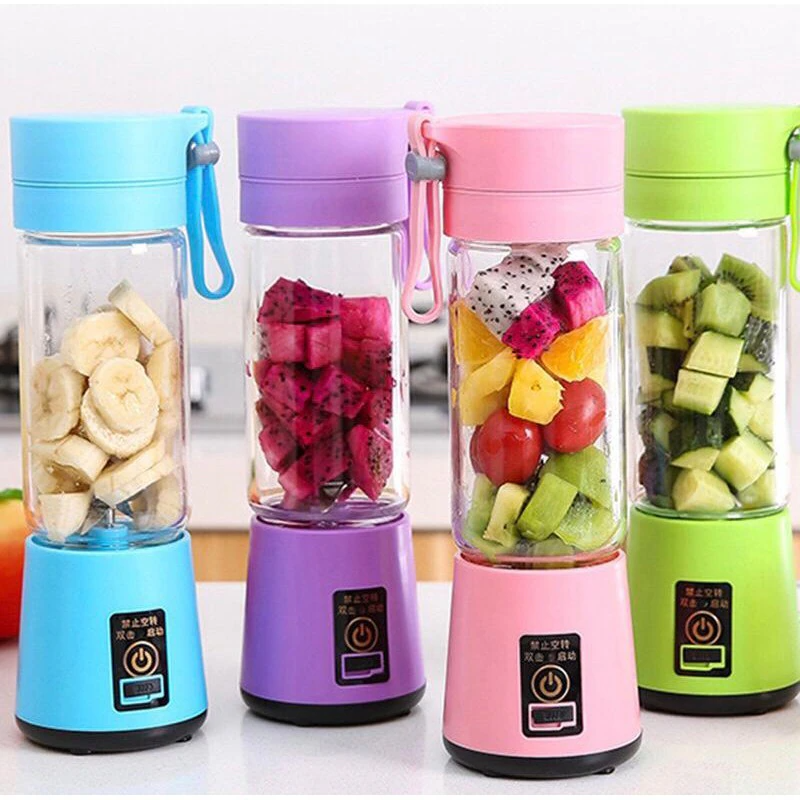 Portable Rechargeable Mini Electric Juicer - Smoothie Ice Maker