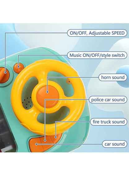 Steering Wheel Simulated Driving Racing Car Game