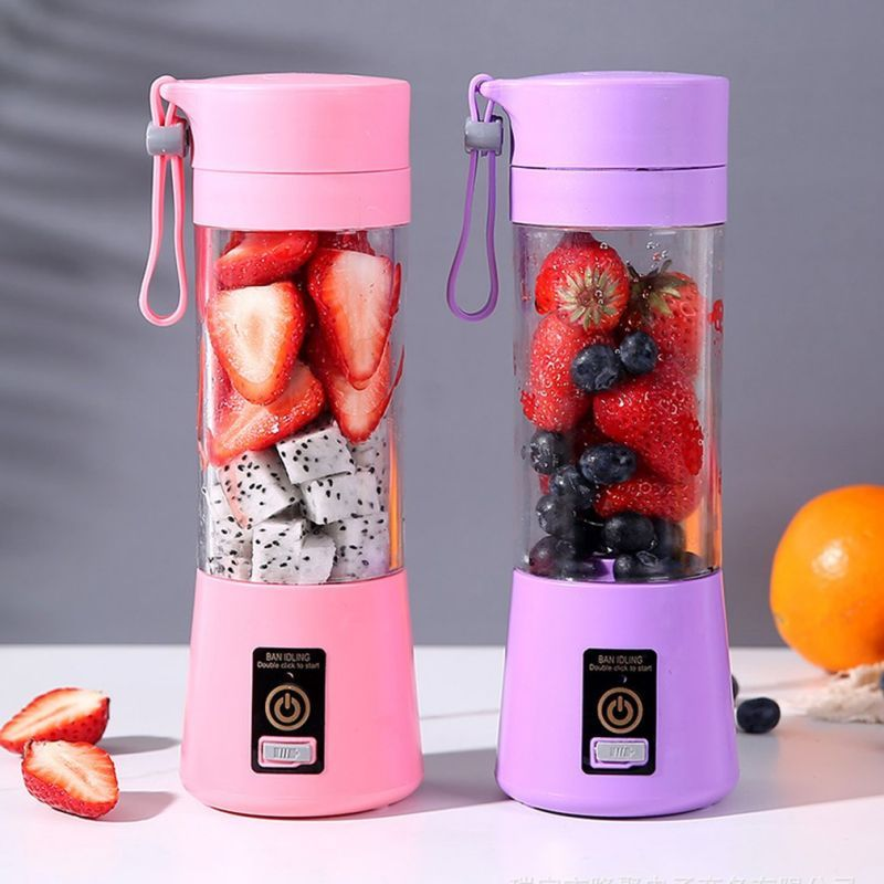 Portable Rechargeable Mini Electric Juicer - Smoothie Ice Maker