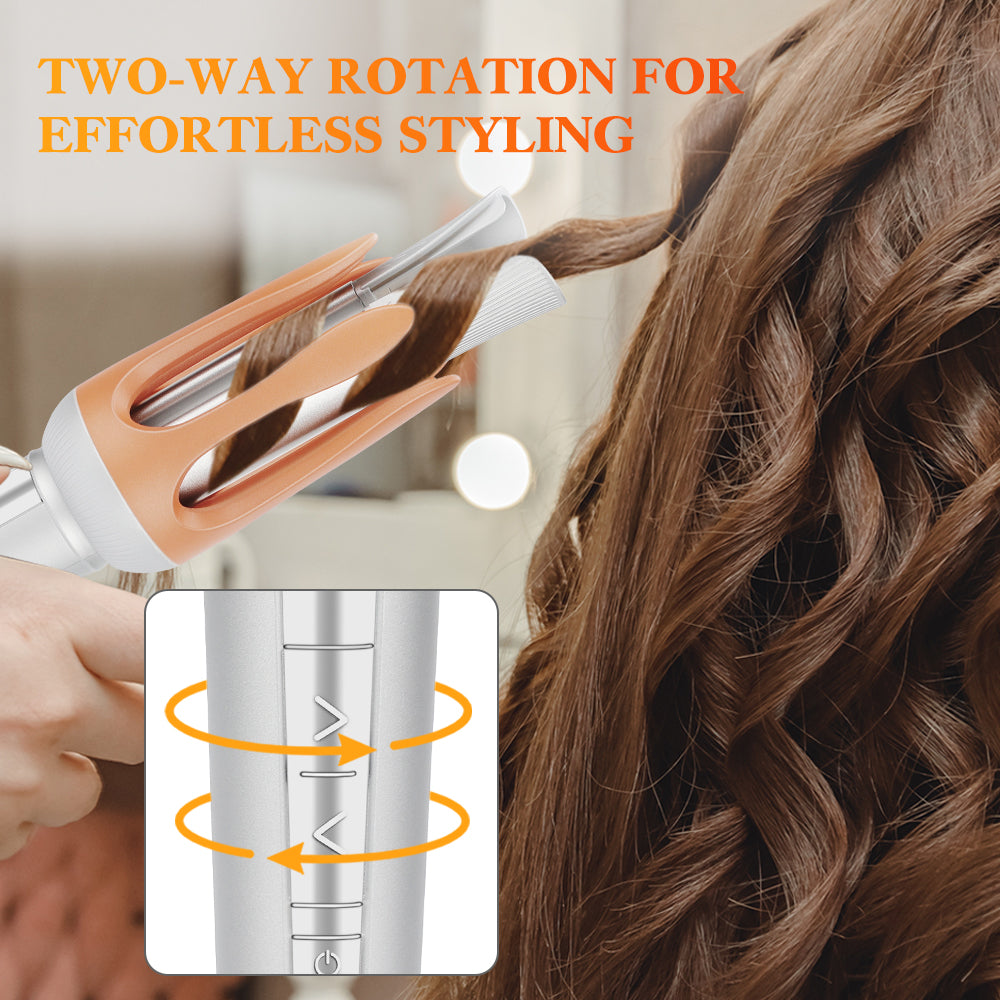 3 IN 1 Automatic Double Voltage Hair Styling Curler - 8 Gears Fast Heating