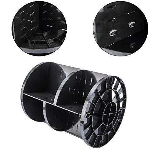 360 Rotating Makeup Organizer - Adjustable Cosmetic Storage Display Case