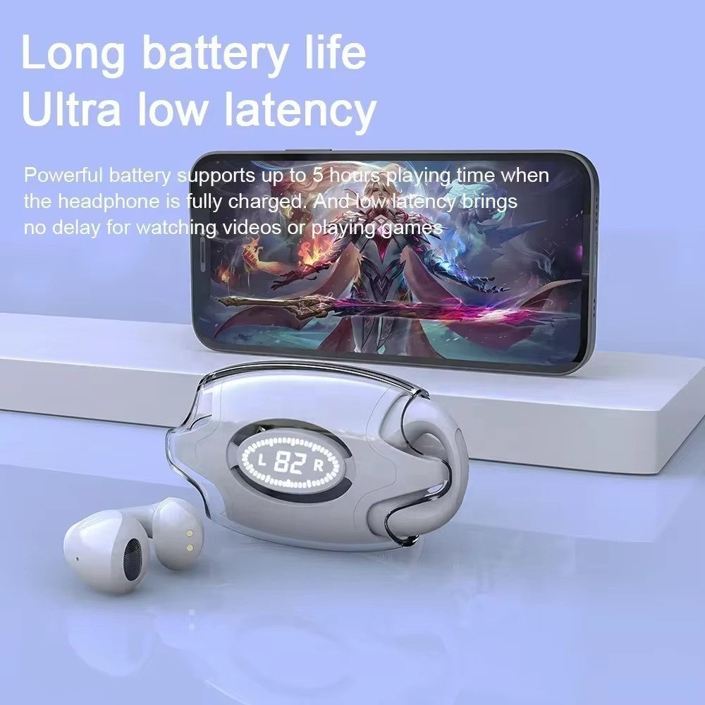 Waterproof TWS Gaming Sport Earphones with Digital Display & Noise Reduction