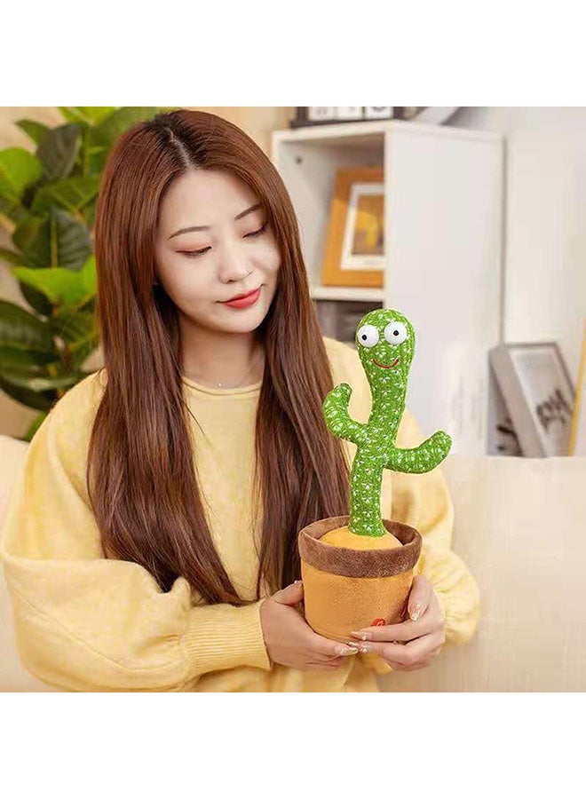 Electric Dancing Plant Cactus Plush Stuffed Toy With Music