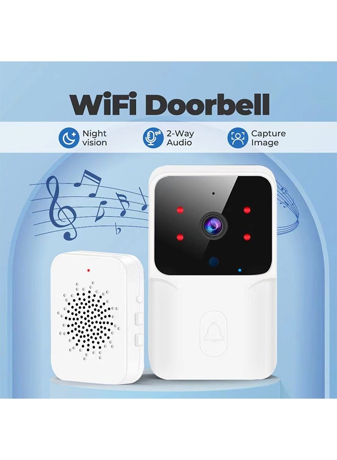 Home Smart Security Doorbell Two-Way Calls Camera - Easy Installation APP Control