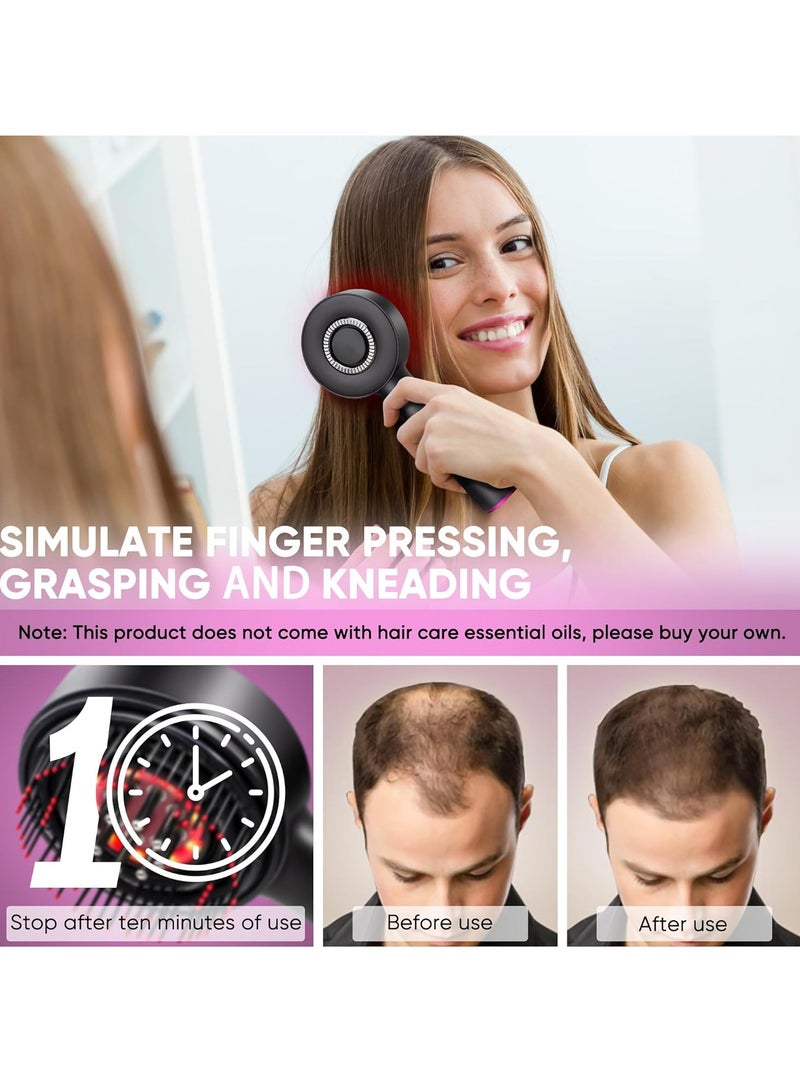 Hair Brush Scalp Oil Applicator-Rechargeable Vibration Massage