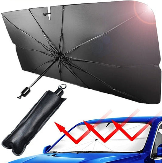 Foldable Windshield Shade for Car - Front Window Blocks UV Rays , Heat &  Keep Cool