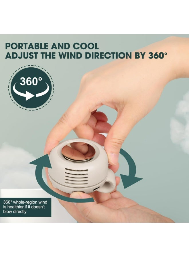 360° Rotatable & Adjustable 3-Speed Suspended Waist Fans - Suitable for Outdoor & Office