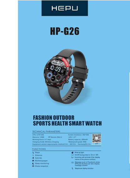 HEPU Digital Smart Watch HP G26