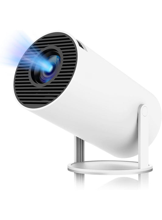HY300 PRO Mini Portable Projector, Support 4K With Dual-Band WIFI6 5G-Android 11