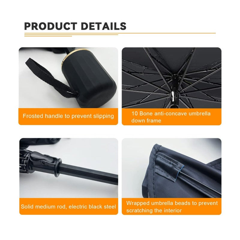 Foldable Windshield Shade for Car - Front Window Blocks UV Rays , Heat &  Keep Cool