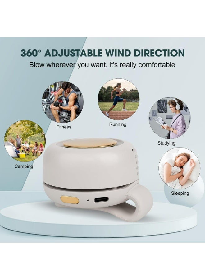 360° Rotatable & Adjustable 3-Speed Suspended Waist Fans - Suitable for Outdoor & Office