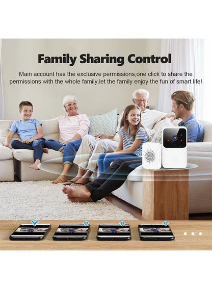 Home Smart Security Doorbell Two-Way Calls Camera - Easy Installation APP Control