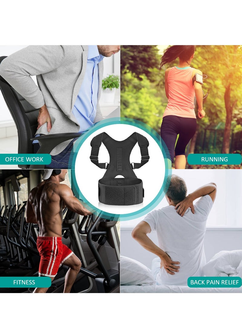 Back Brace Posture Corrector Shoulder-Upper and Lower Back Pain Relief