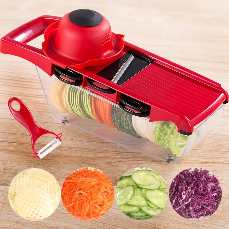 6 in 1 Multifunctional Mandoline Vegetable Cutter and Shredder