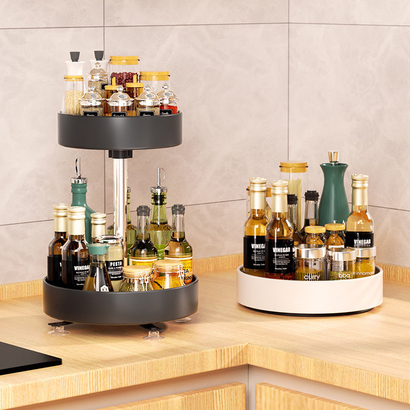 360 Degree Rotating Metal Spice Rack Organizer