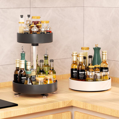 360 Degree Rotating Metal Spice Rack Organizer