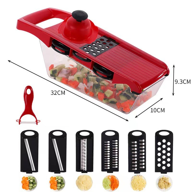 6 in 1 Multifunctional Mandoline Vegetable Cutter and Shredder