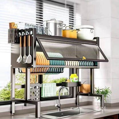 Kitchen Sink Shelf With Cabinet Door