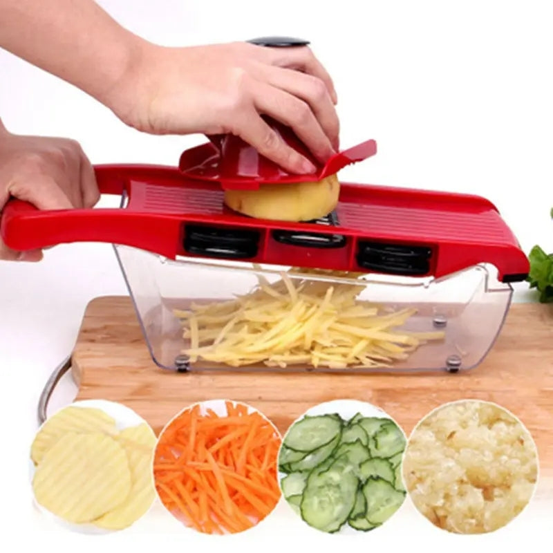 6 in 1 Multifunctional Mandoline Vegetable Cutter and Shredder